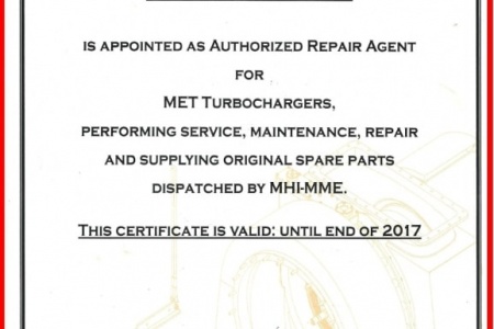 Authorization for genuine MHI spare parts and service