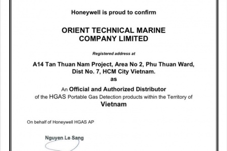 Chứng chỉ ủy quyền Honeywell