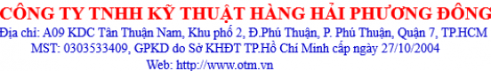 Công Ty TNHH Kỹ Thuật Hàng Hải Phương Đông